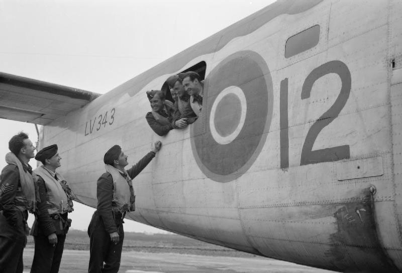 Men of No. 311 (Czechoslovak) Squadron RAF at Beaulieu Airfield