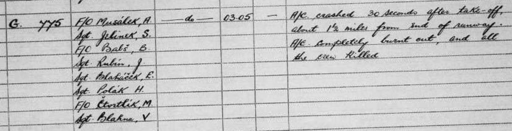 bz775 operational record