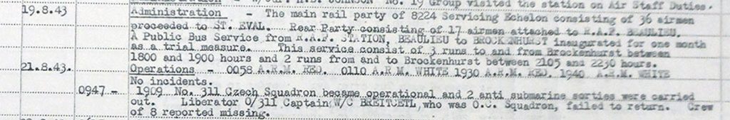 operational record